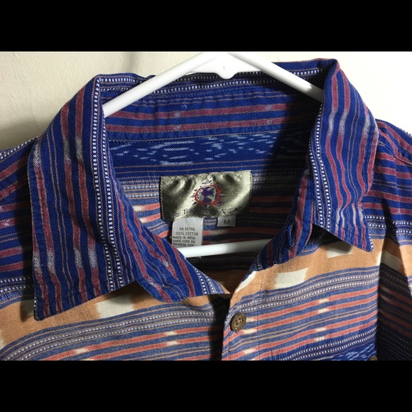 Vintage Patterned Short Sleeve Shirt - Picture 3 of 3